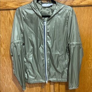 Stella McCartney Olive Green Lightweight Zip Windbreaker